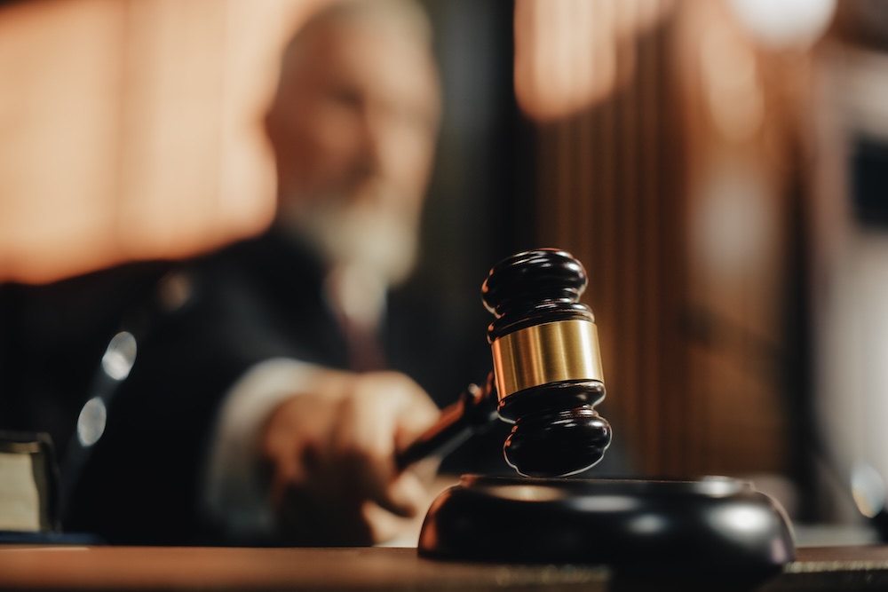 judge holding a gavel